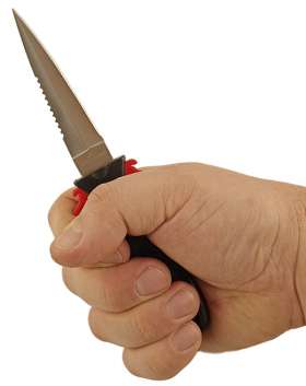 Универсальный компактный нож для дайвинга и подводной охоты «СКОРПЕНА-A+» от одноименного российского производителя.