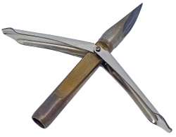 Профессиональный и очень крутой наконечник 2 лепестка «ПИКА 2» и сменной головой для подводной охоты от известного производителя «SPEARDIVER».